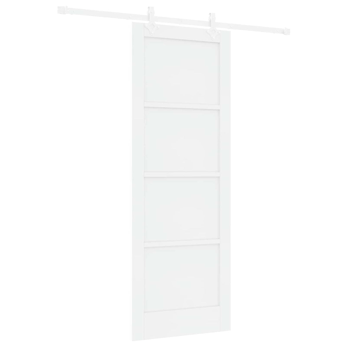 Συρόμενη Πόρτα 78 x 211 cm Επεξεργασμένο Ξύλο Λευκό