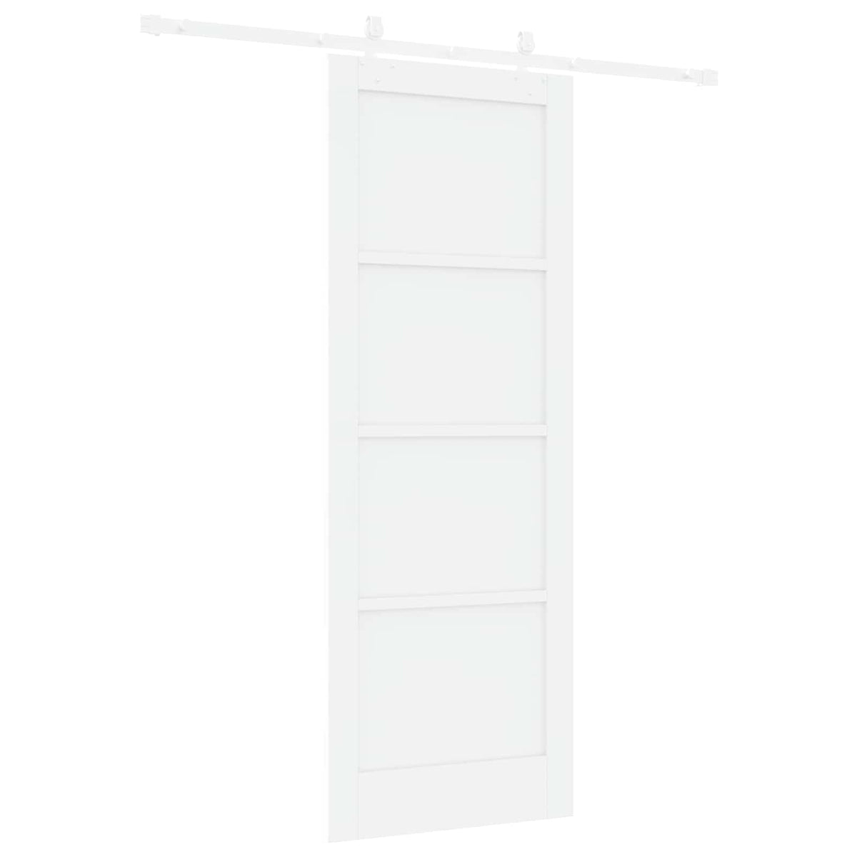 Συρόμενη Πόρτα 78 x 211 cm Επεξεργασμένο Ξύλο Λευκό