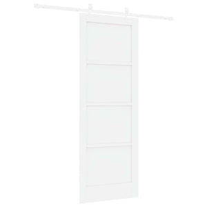 Συρόμενη Πόρτα 78 x 211 cm Επεξεργασμένο Ξύλο Λευκό