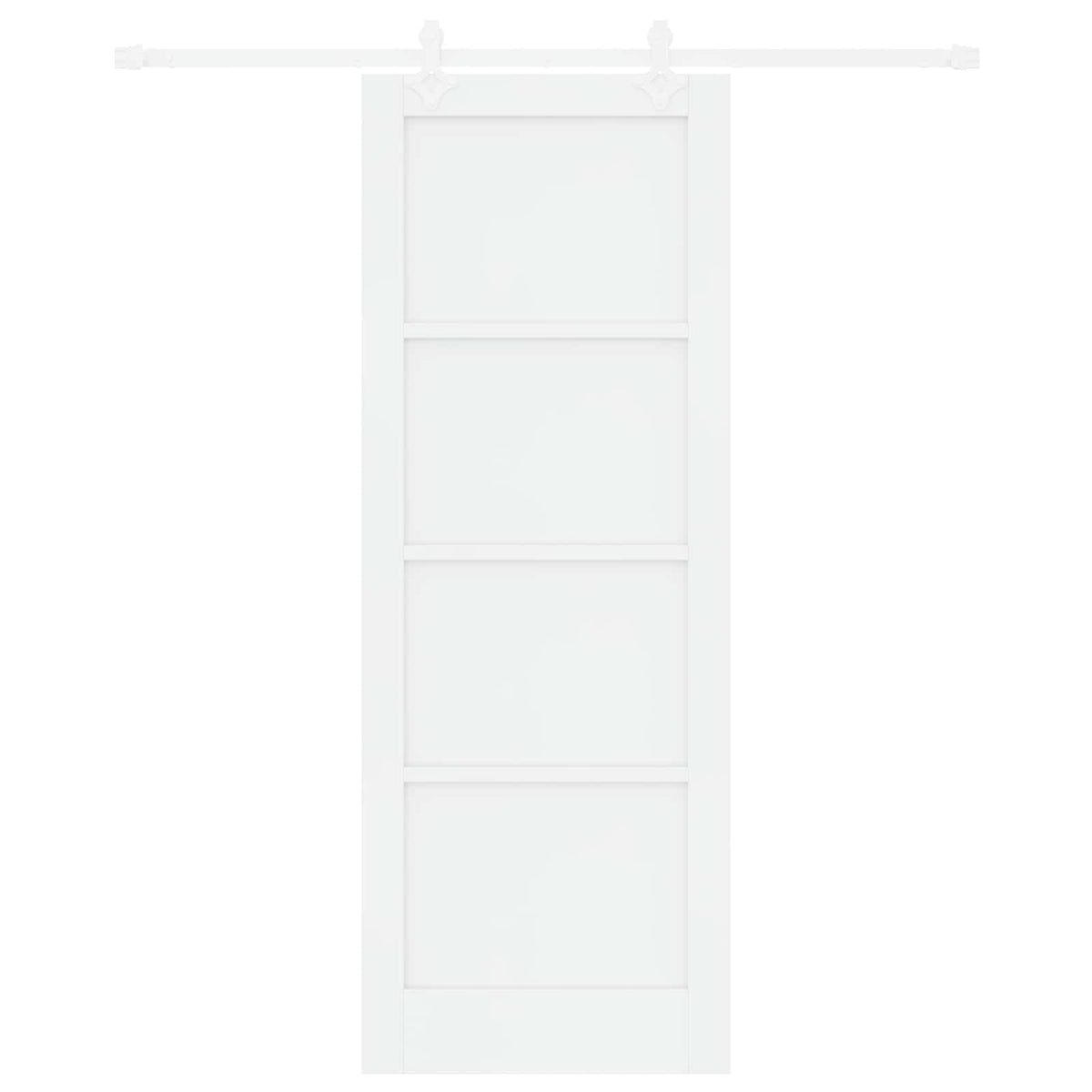 Συρόμενη Πόρτα 78 x 211 cm Επεξεργασμένο Ξύλο Λευκό