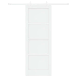 Συρόμενη Πόρτα 78 x 211 cm Επεξεργασμένο Ξύλο Λευκό