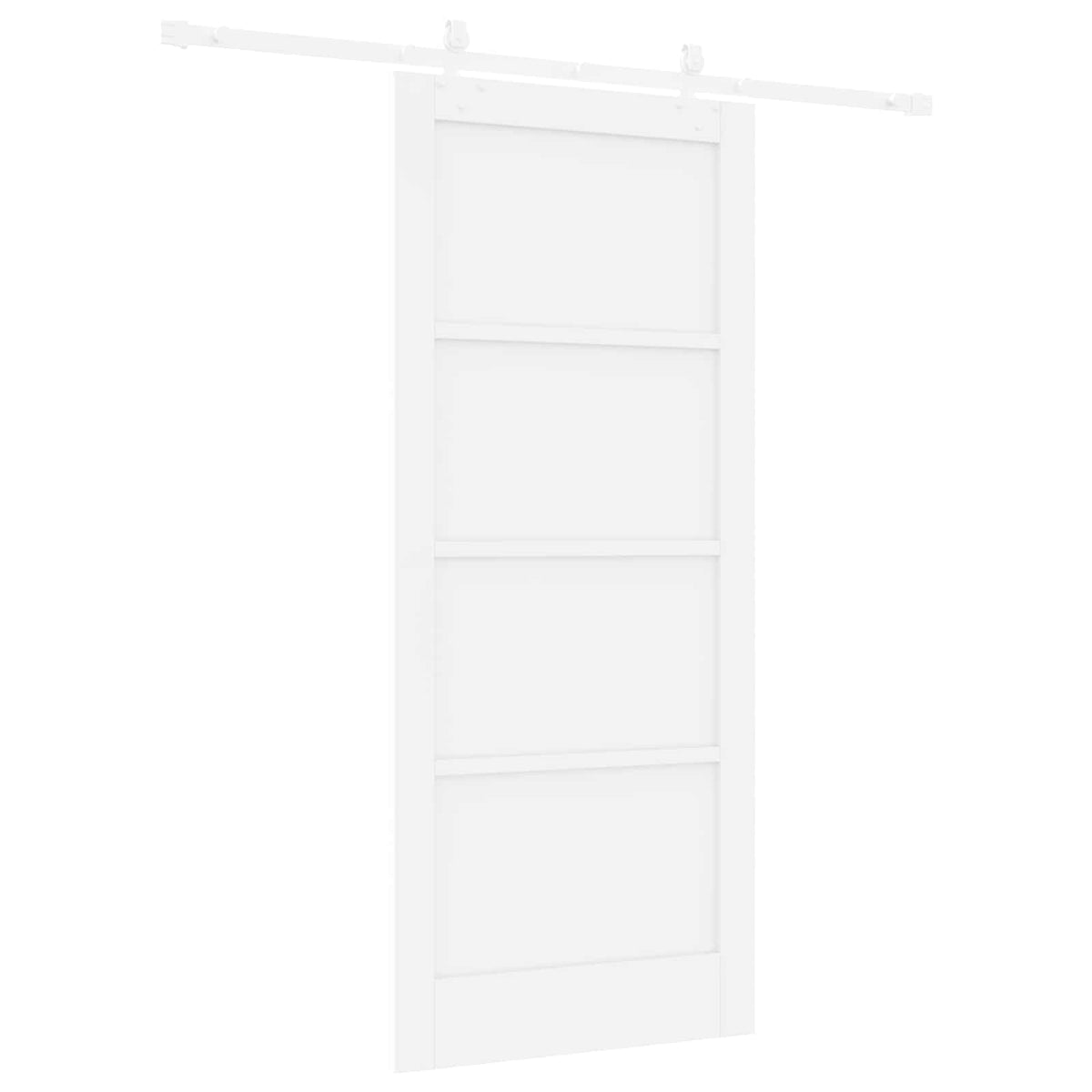 Συρόμενη Πόρτα 86 x 198,5 cm Επεξεργασμένο Ξύλο Λευκό