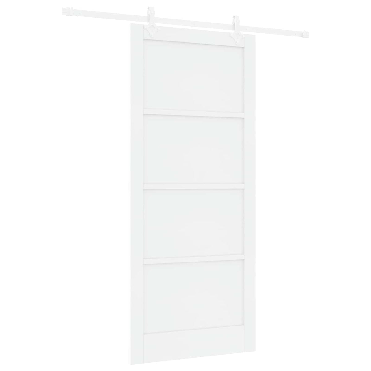 Συρόμενη Πόρτα 93 x 211 cm Επεξεργασμένο Ξύλο Λευκό