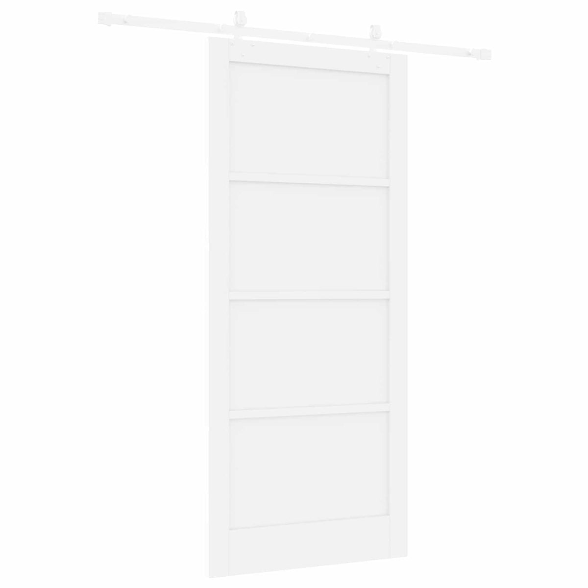 Συρόμενη Πόρτα 93 x 211 cm Επεξεργασμένο Ξύλο Λευκό
