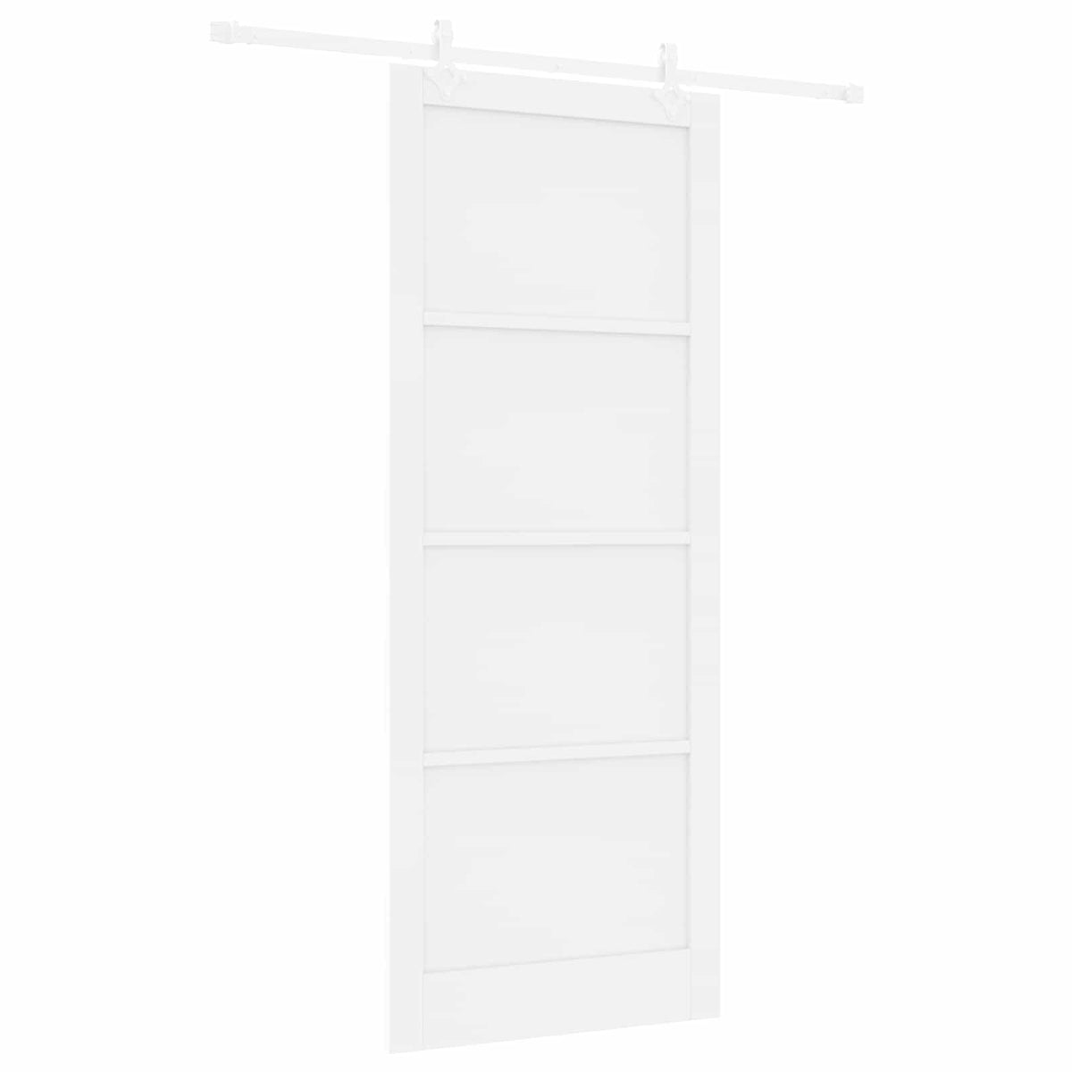 Συρόμενη Πόρτα 93 x 232 cm Επεξεργασμένο Ξύλο Λευκό