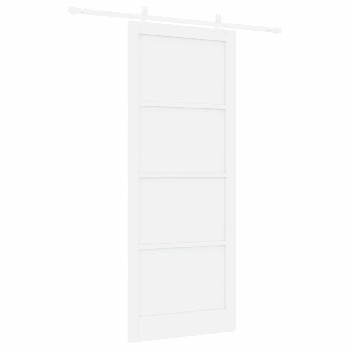 Συρόμενη Πόρτα 93 x 232 cm Επεξεργασμένο Ξύλο Λευκό