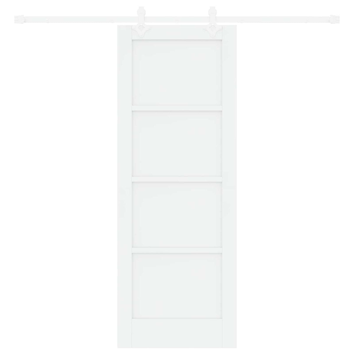 Συρόμενη Πόρτα 73,5 x 198,5 cm Επεξεργασμένο Ξύλο Λευκό
