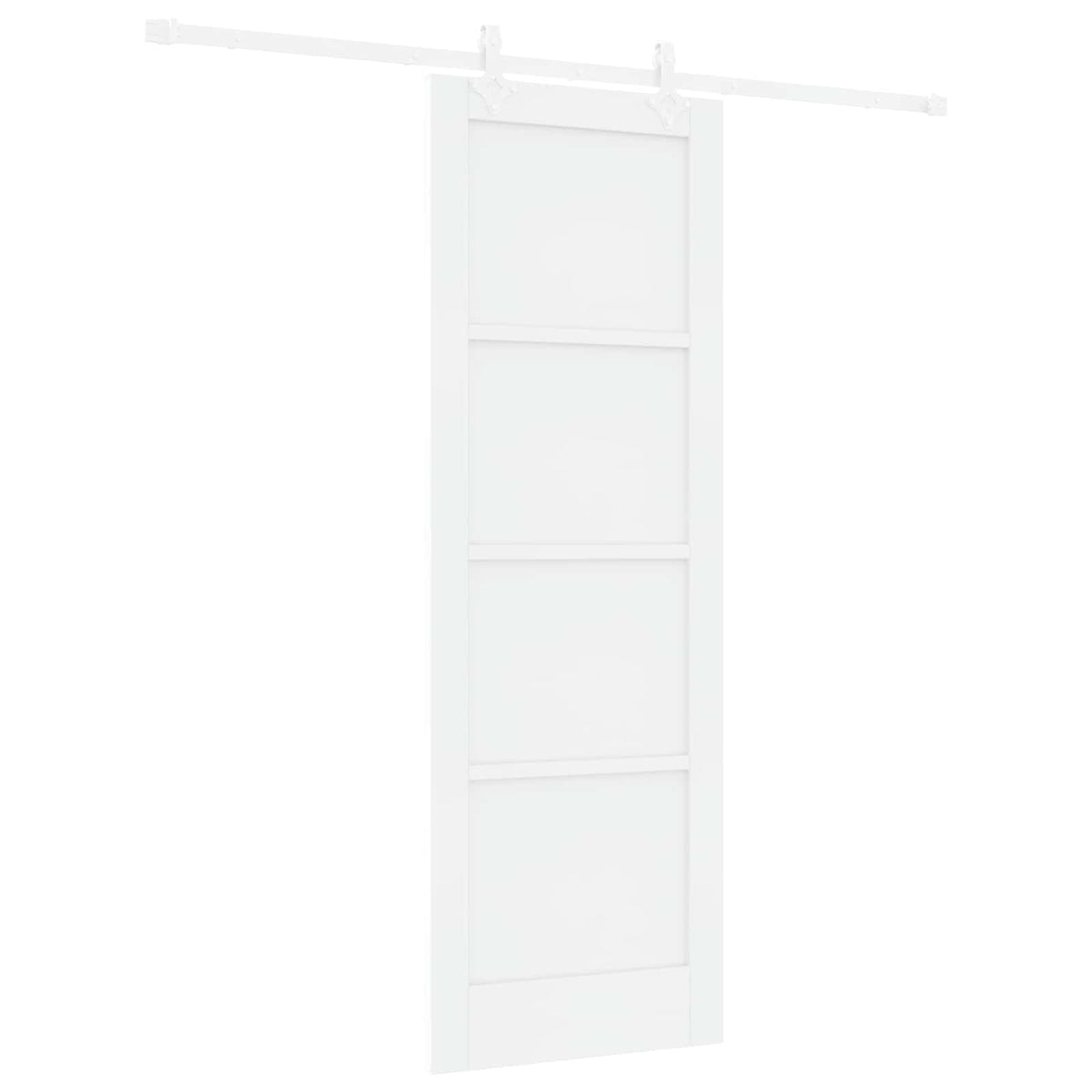Συρόμενη Πόρτα 73,5 x 211 cm Επεξεργασμένο Ξύλο Λευκό