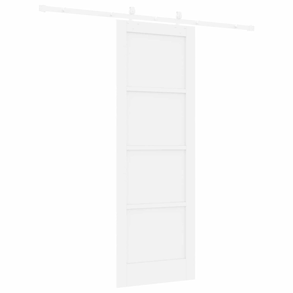 Συρόμενη Πόρτα 73,5 x 211 cm Επεξεργασμένο Ξύλο Λευκό
