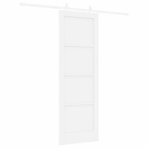 Συρόμενη Πόρτα 73,5 x 211 cm Επεξεργασμένο Ξύλο Λευκό