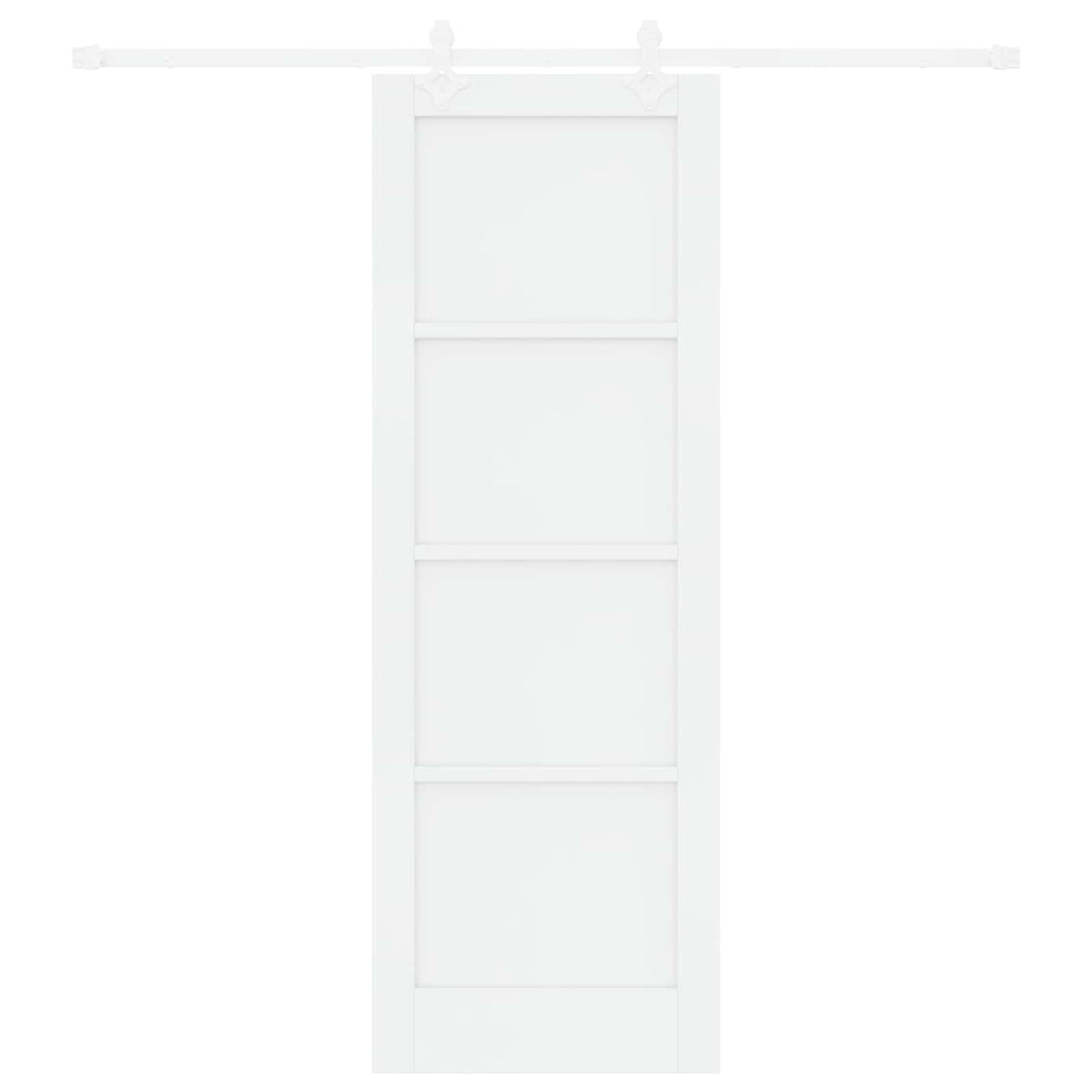 Συρόμενη Πόρτα 73,5 x 211 cm Επεξεργασμένο Ξύλο Λευκό