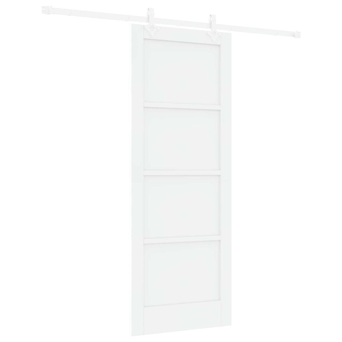 Συρόμενη Πόρτα 78 x 202 cm Επεξεργασμένο Ξύλο Λευκό