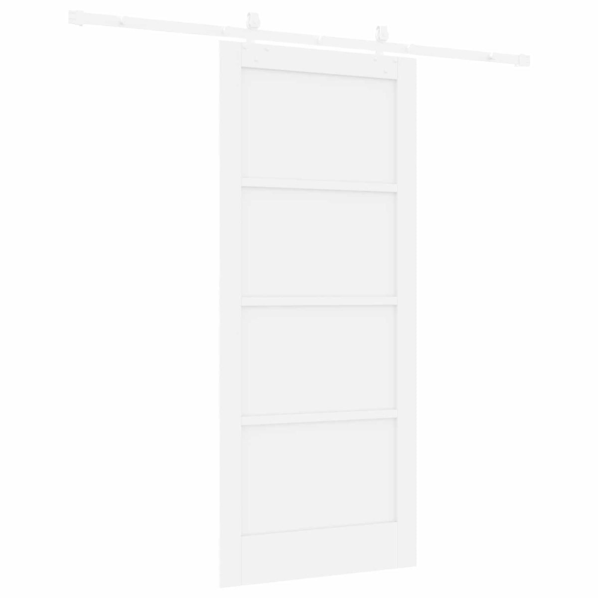 Συρόμενη Πόρτα 86 x 198,5 cm Επεξεργασμένο Ξύλο Λευκό - Pakobazaar