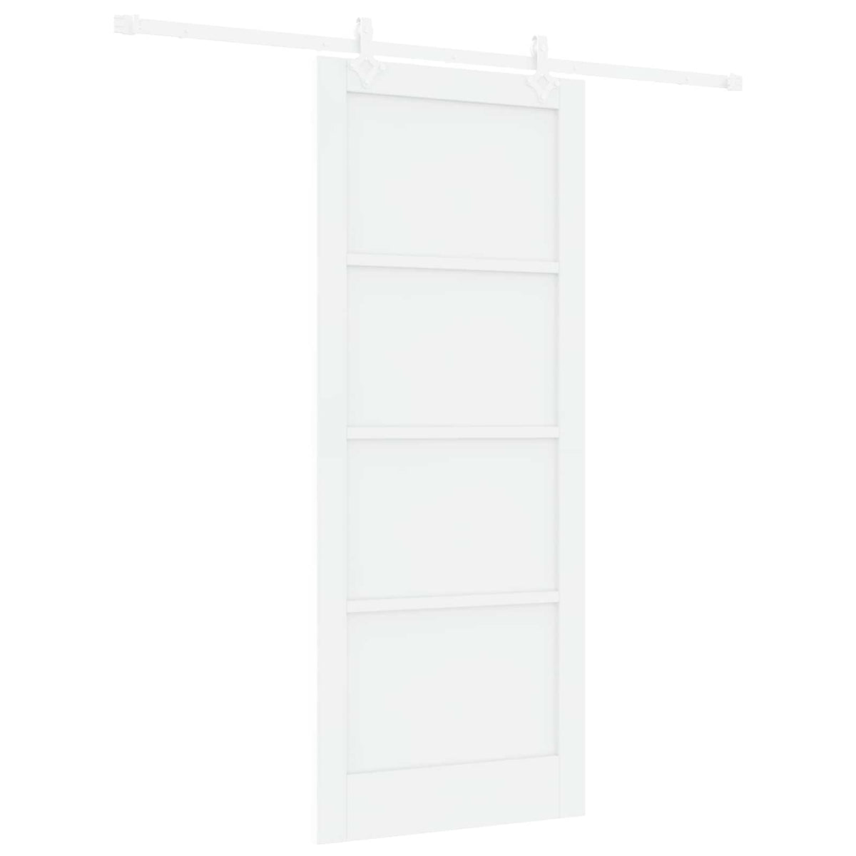 Συρόμενη Πόρτα 86 x 211 cm Επεξεργασμένο Ξύλο Λευκό