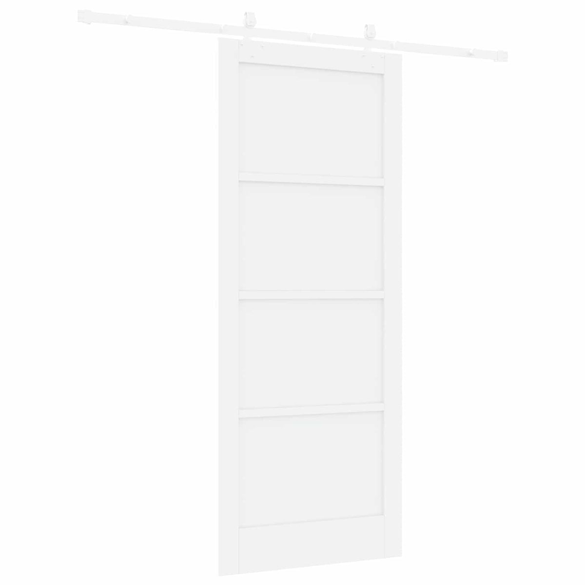Συρόμενη Πόρτα 86 x 211 cm Επεξεργασμένο Ξύλο Λευκό