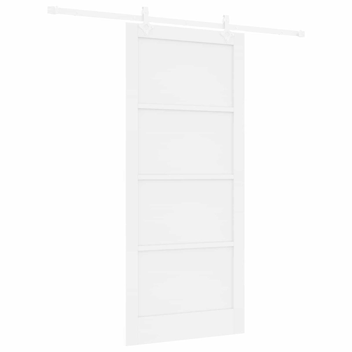 Συρόμενη Πόρτα 93 x 211 cm Επεξεργασμένο Ξύλο Λευκό