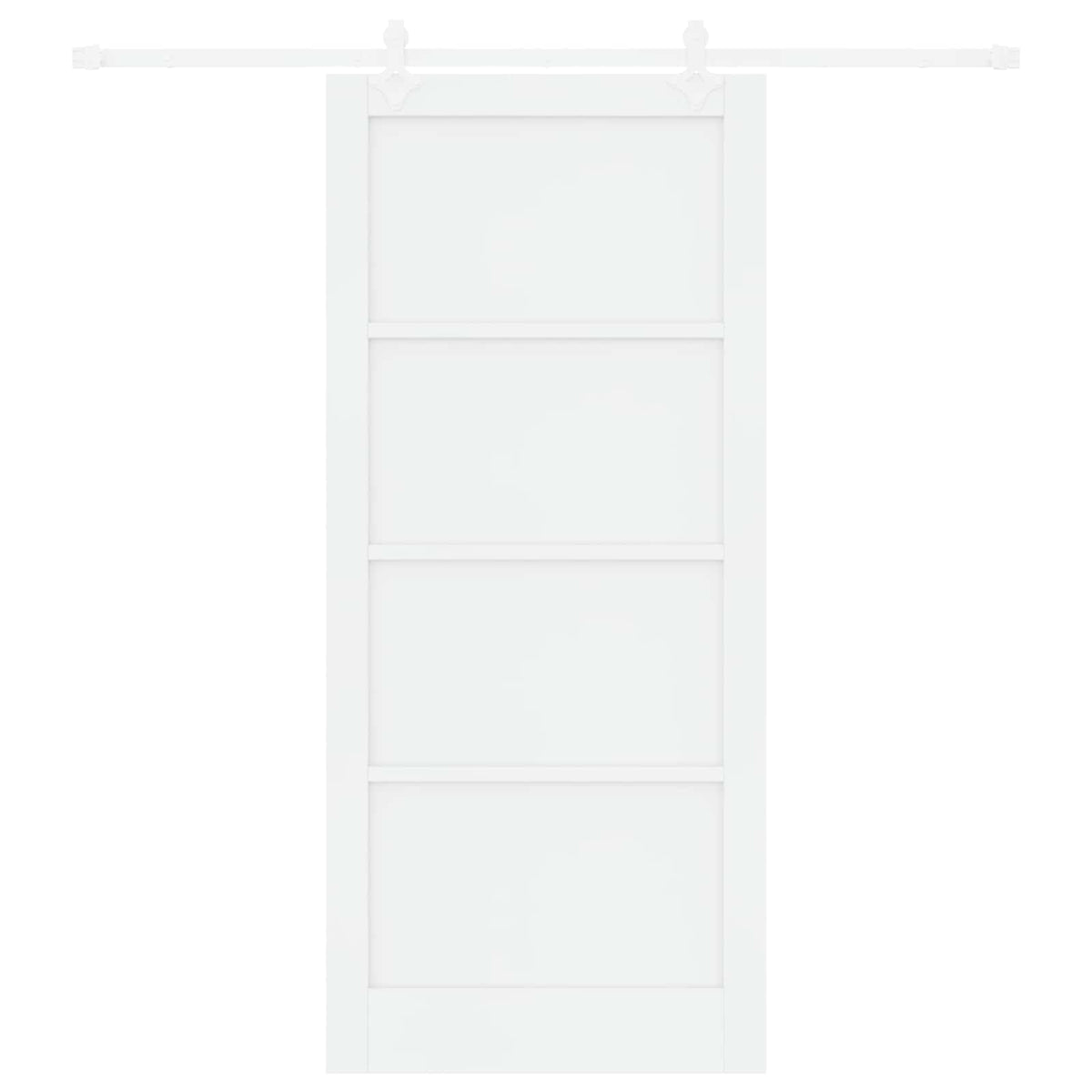 Συρόμενη Πόρτα 93 x 211 cm Επεξεργασμένο Ξύλο Λευκό