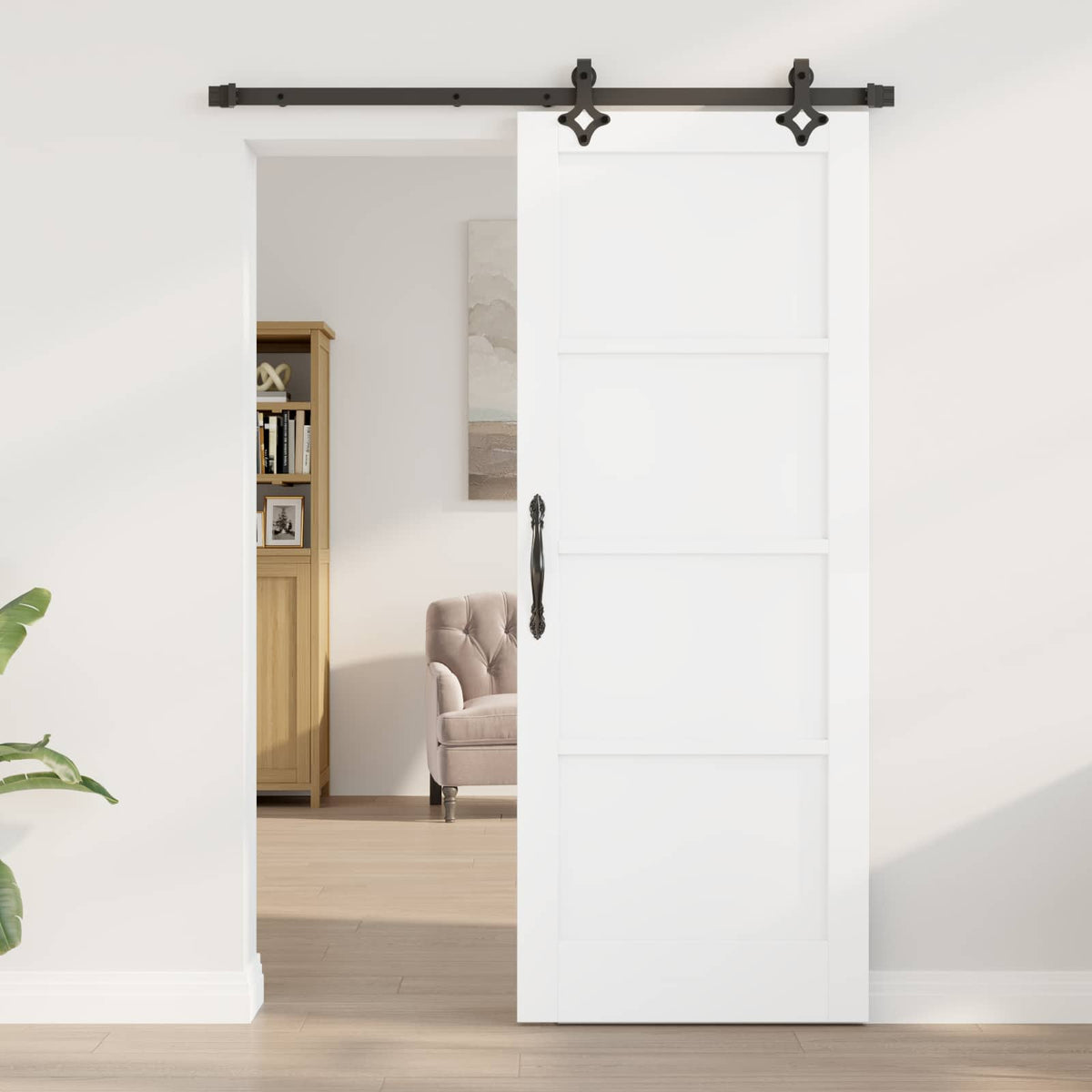 Συρόμενη Πόρτα ORKDAL 78 x 202 cm Επεξεργασμένο Ξύλο - Pakobazaar