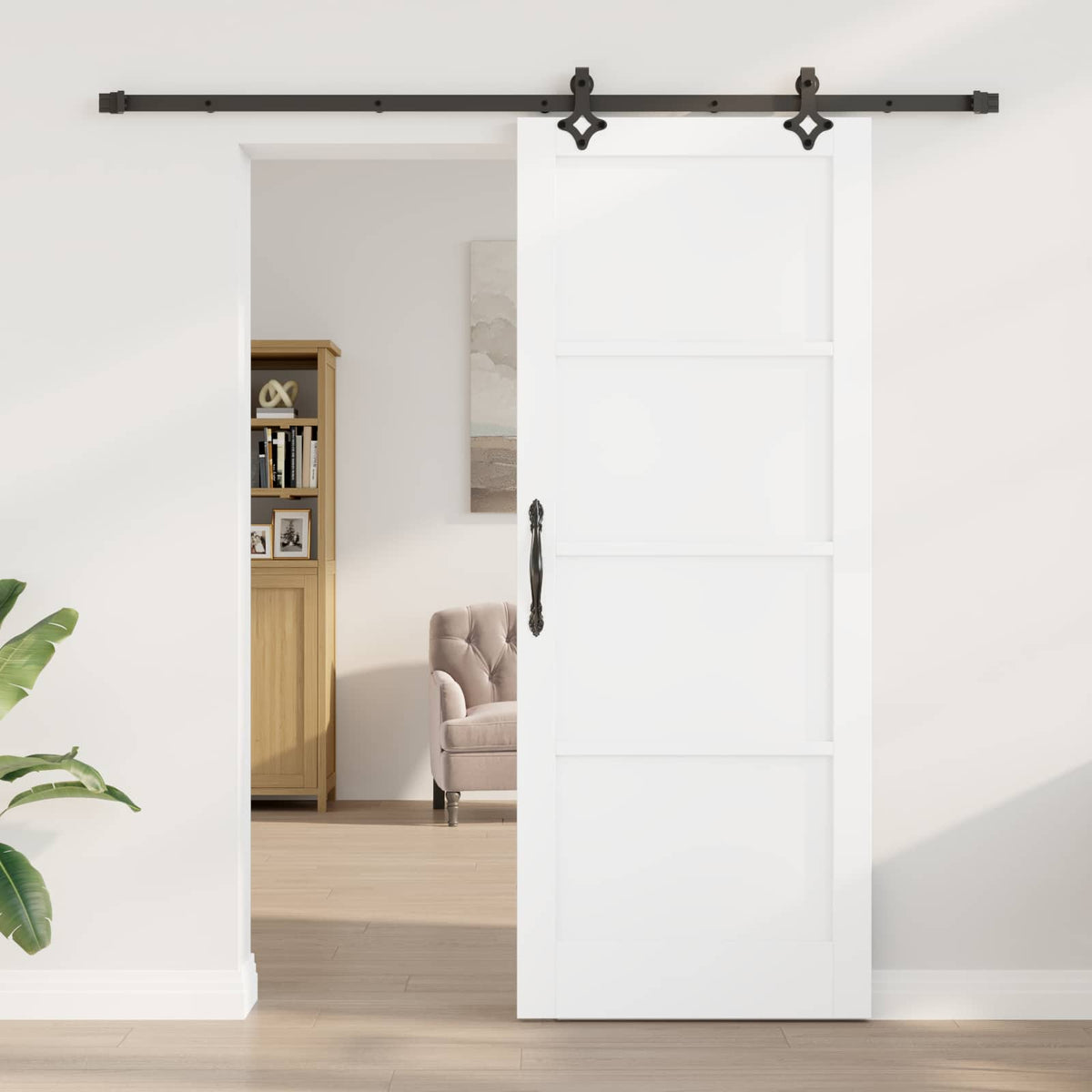 Συρόμενη Πόρτα ORKDAL 83 x 211 cm Επεξεργασμένο Ξύλο - Pakobazaar