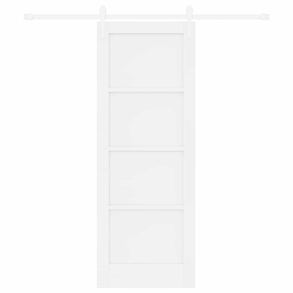 Συρόμενη Πόρτα ORKDAL 73,5 x 198,5 cm Επεξεργασμένο Ξύλο Λευκό