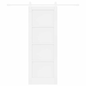 Συρόμενη Πόρτα ORKDAL 73,5 x 198,5 cm Επεξεργασμένο Ξύλο Λευκό