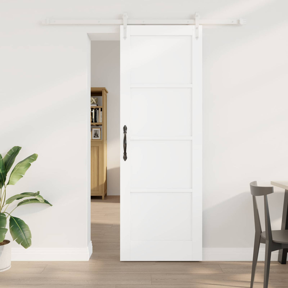 Συρόμενη Πόρτα ORKDAL 73,5 x 211 cm Επεξεργασμένο Ξύλο Λευκό