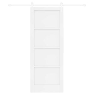 Συρόμενη Πόρτα ORKDAL 78 x 202 cm Επεξεργασμένο Ξύλο Λευκό