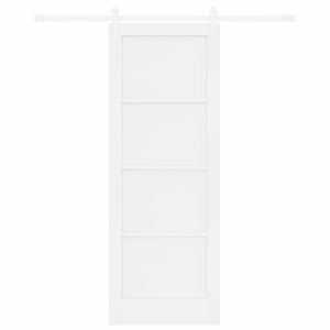 Συρόμενη Πόρτα ORKDAL 78 x 211 cm Επεξεργασμένο Ξύλο Λευκό