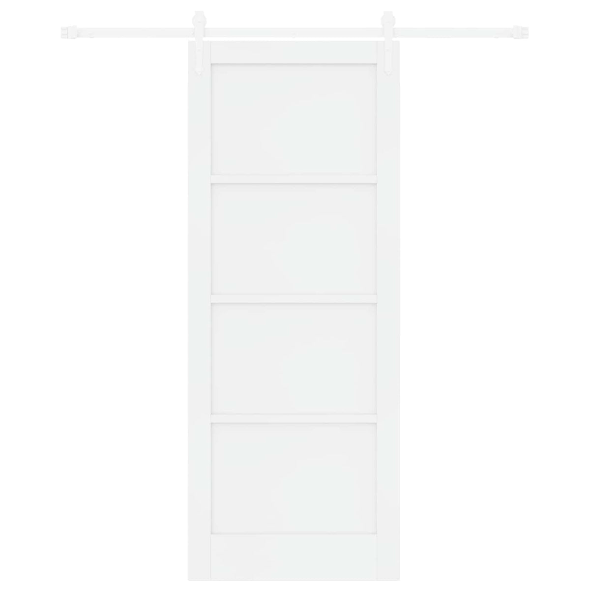 Συρόμενη Πόρτα ORKDAL 83 x 211 cm Επεξεργασμένο Ξύλο Λευκό - Pakobazaar