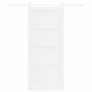 Συρόμενη Πόρτα ORKDAL 86 x 198,5 cm Επεξεργασμένο Ξύλο Λευκό