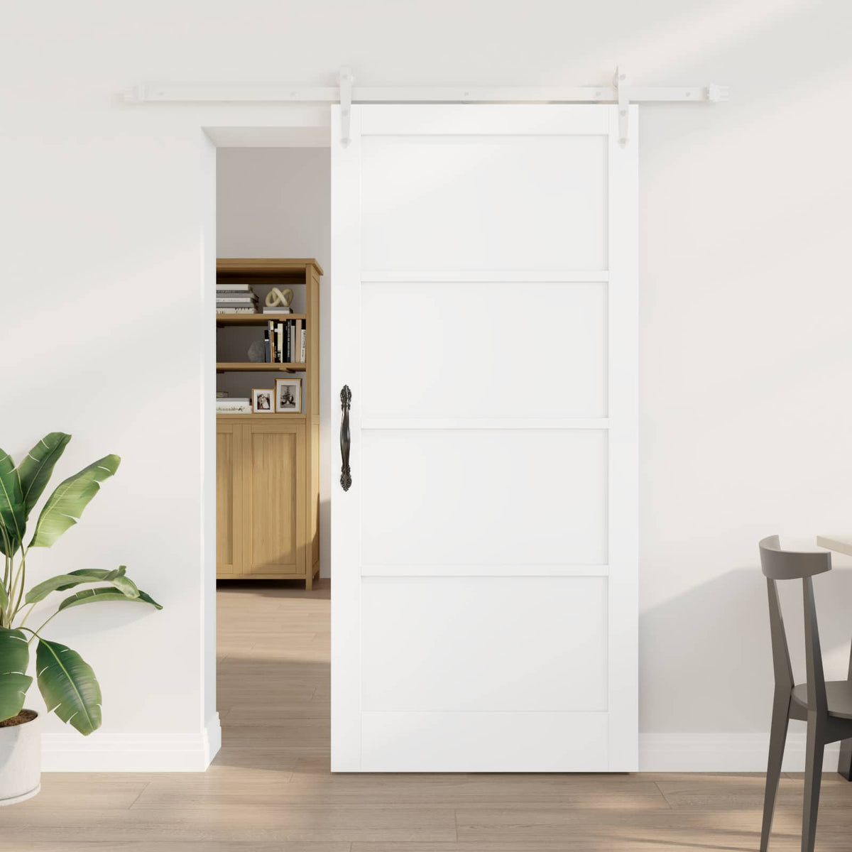Συρόμενη Πόρτα ORKDAL 93 x 202 cm Επεξεργασμένο Ξύλο Λευκό