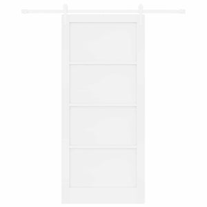 Συρόμενη Πόρτα ORKDAL 93 x 211 cm Επεξεργασμένο Ξύλο Λευκό
