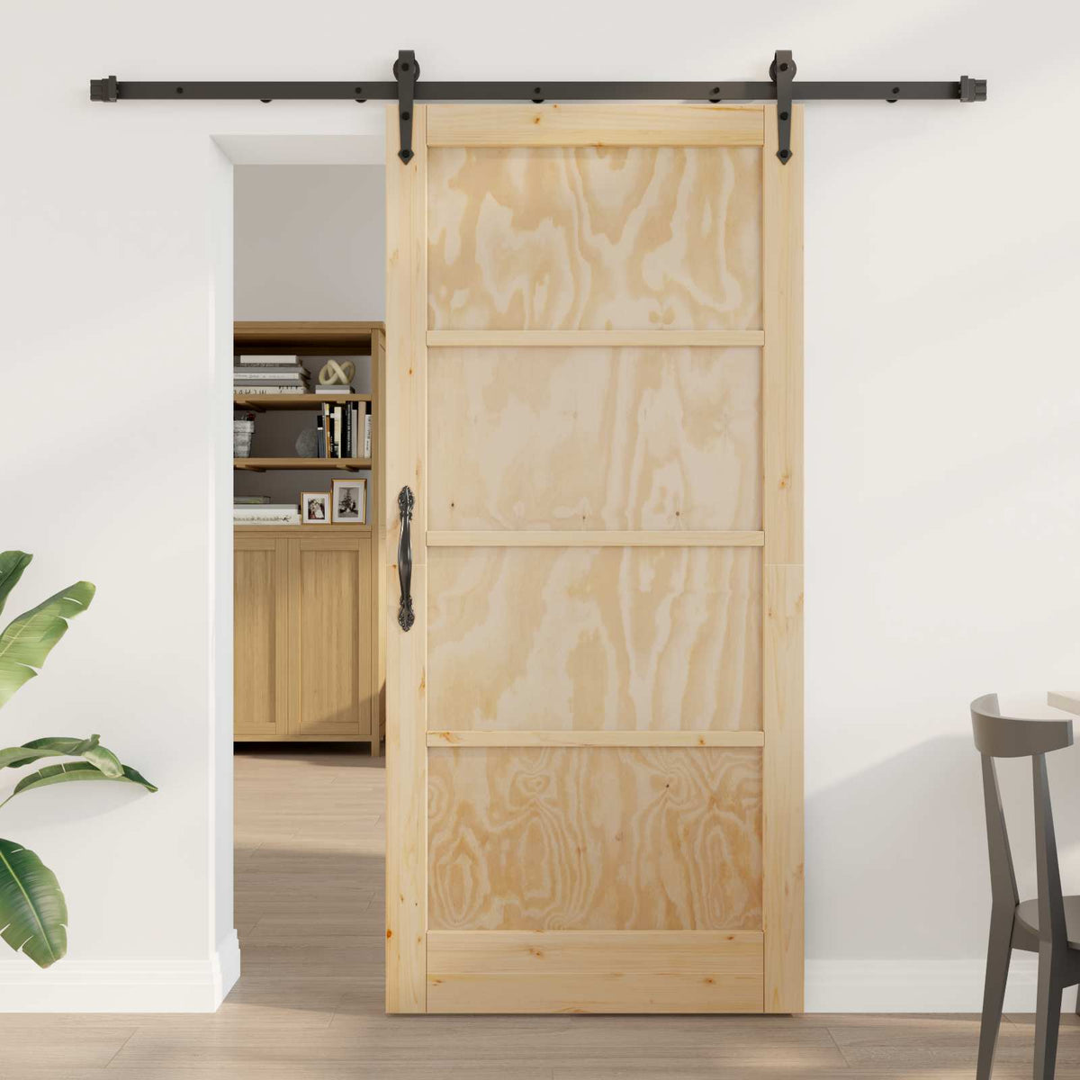Συρόμενη Πόρτα ORKDAL 93 x 202 cm Επεξεργασμένο Ξύλο