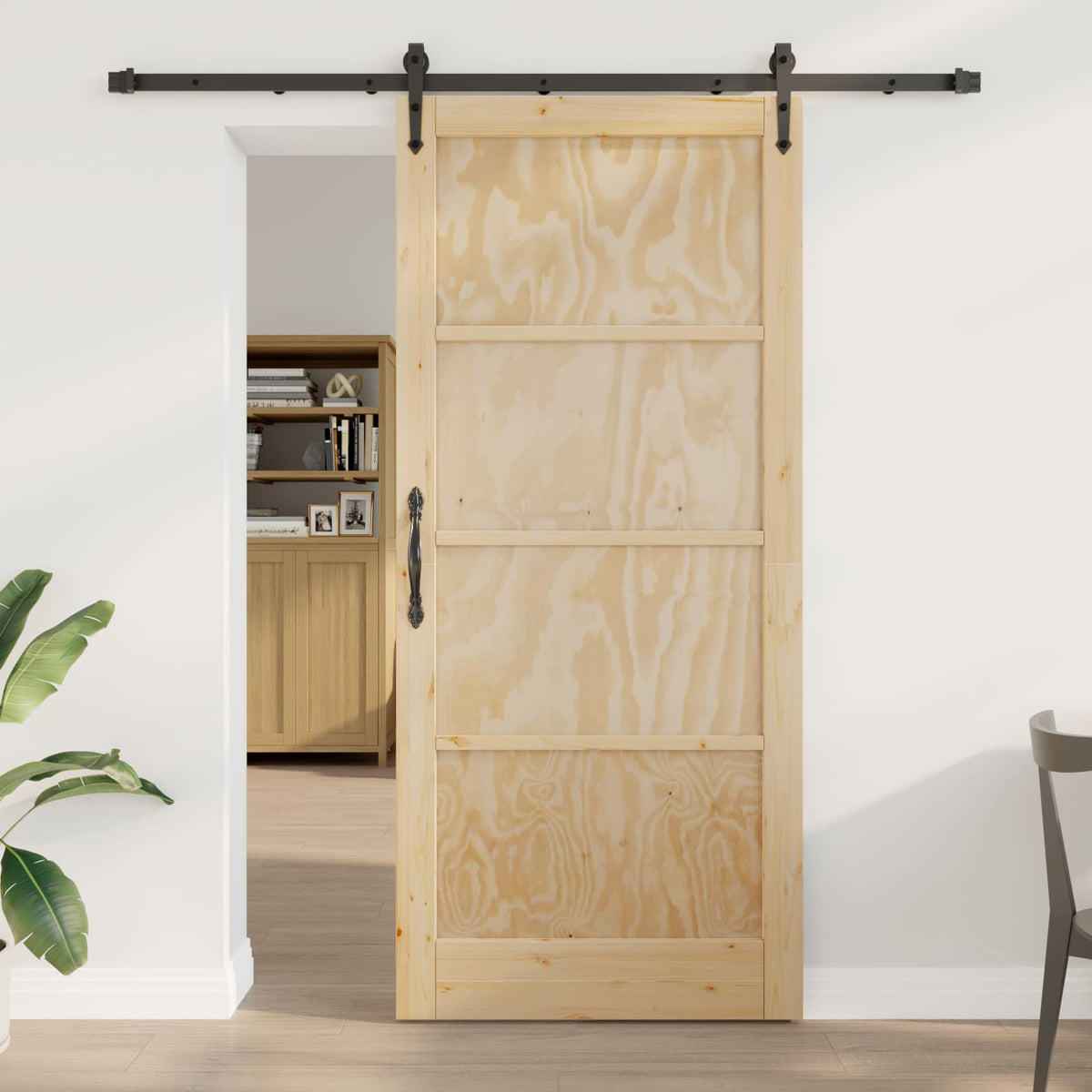 Συρόμενη Πόρτα ORKDAL 93 x 211 cm Επεξεργασμένο Ξύλο - Pakobazaar