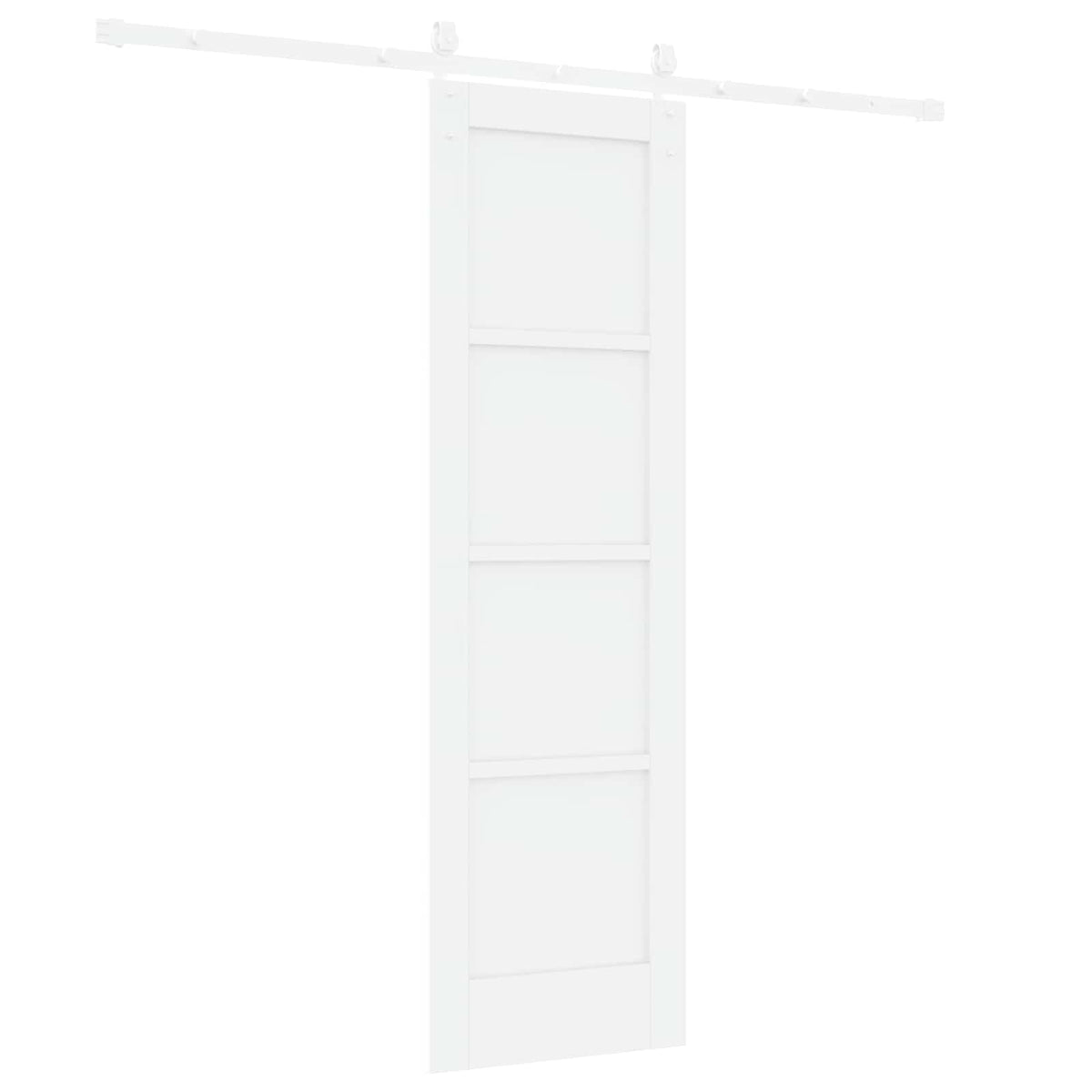 Συρόμενη Πόρτα ORKDAL 61 x 198,5 cm Επεξεργασμένο Ξύλο Λευκό - Pakobazaar
