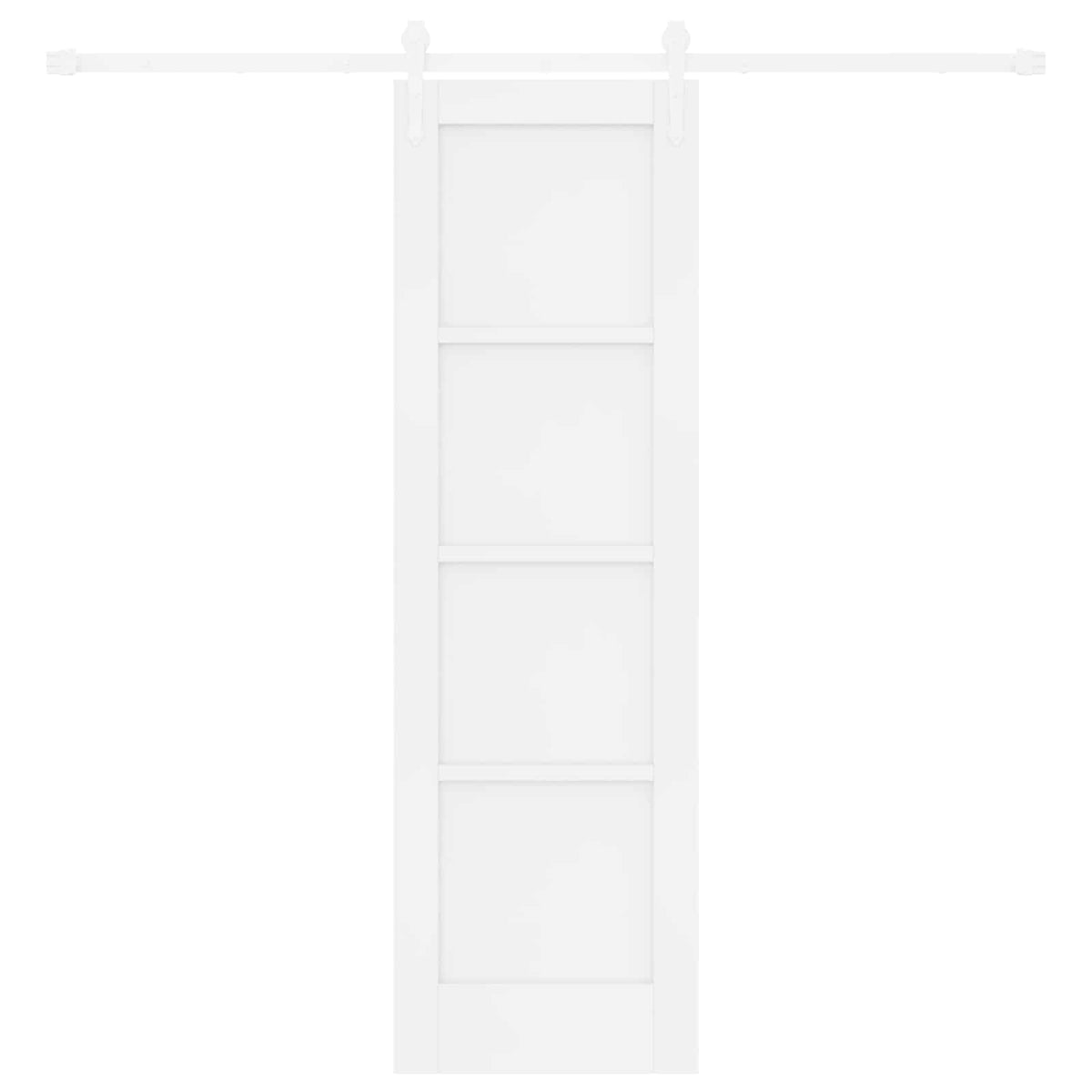 Συρόμενη Πόρτα ORKDAL 61 x 198,5 cm Επεξεργασμένο Ξύλο Λευκό - Pakobazaar