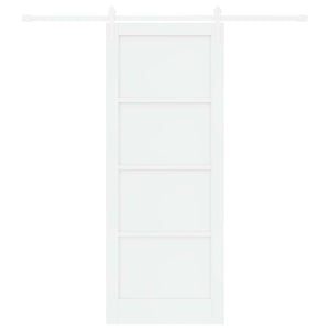 Συρόμενη Πόρτα ORKDAL 83 x 211 cm Επεξεργασμένο Ξύλο Λευκό - Pakobazaar