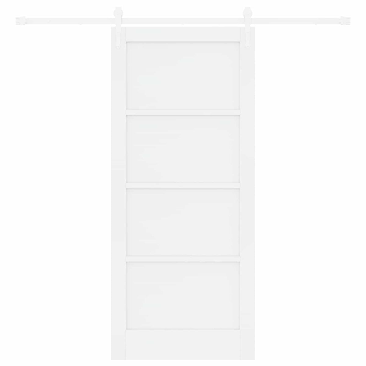 Συρόμενη Πόρτα ORKDAL 86 x 198,5 cm Επεξεργασμένο Ξύλο Λευκό - Pakobazaar