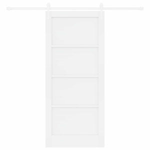 Συρόμενη Πόρτα ORKDAL 86 x 198,5 cm Επεξεργασμένο Ξύλο Λευκό - Pakobazaar