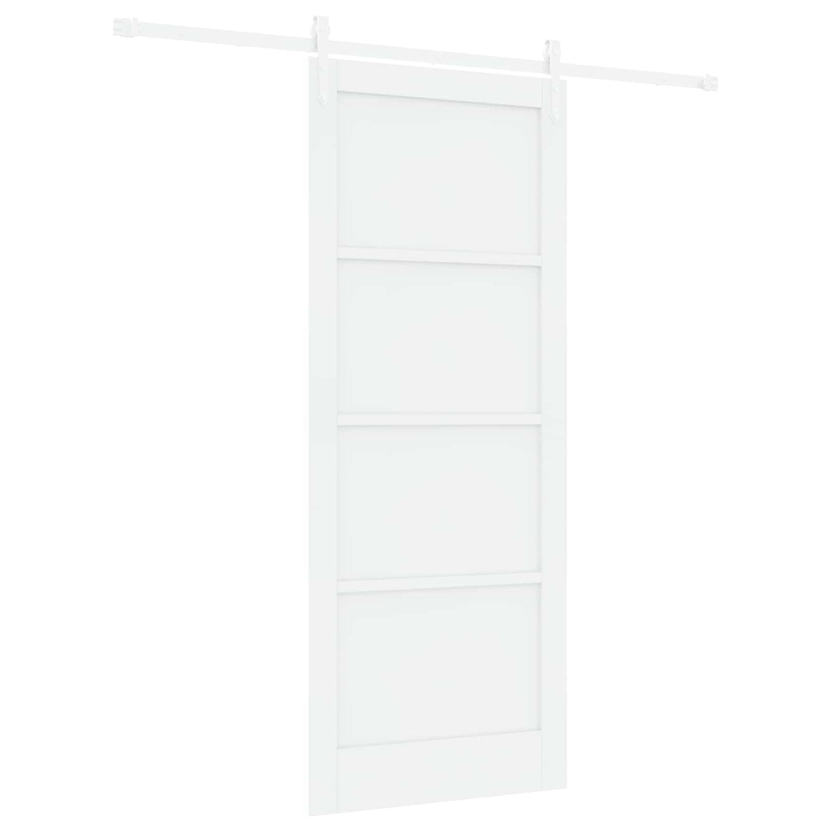Συρόμενη Πόρτα ORKDAL 86 x 211 cm Επεξεργασμένο Ξύλο Λευκό - Pakobazaar