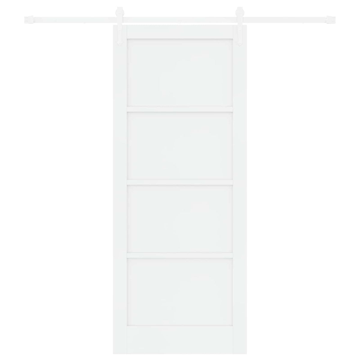 Συρόμενη Πόρτα ORKDAL 86 x 211 cm Επεξεργασμένο Ξύλο Λευκό - Pakobazaar