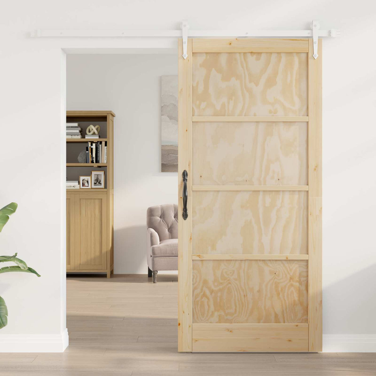 Συρόμενη Πόρτα ORKDAL 93 x 202 cm Επεξεργασμένο Ξύλο