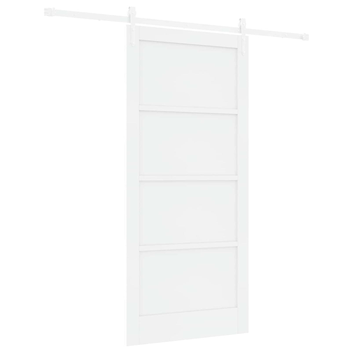 Συρόμενη Πόρτα ORKDAL 93 x 202 cm Επεξεργασμένο Ξύλο Λευκό - Pakobazaar