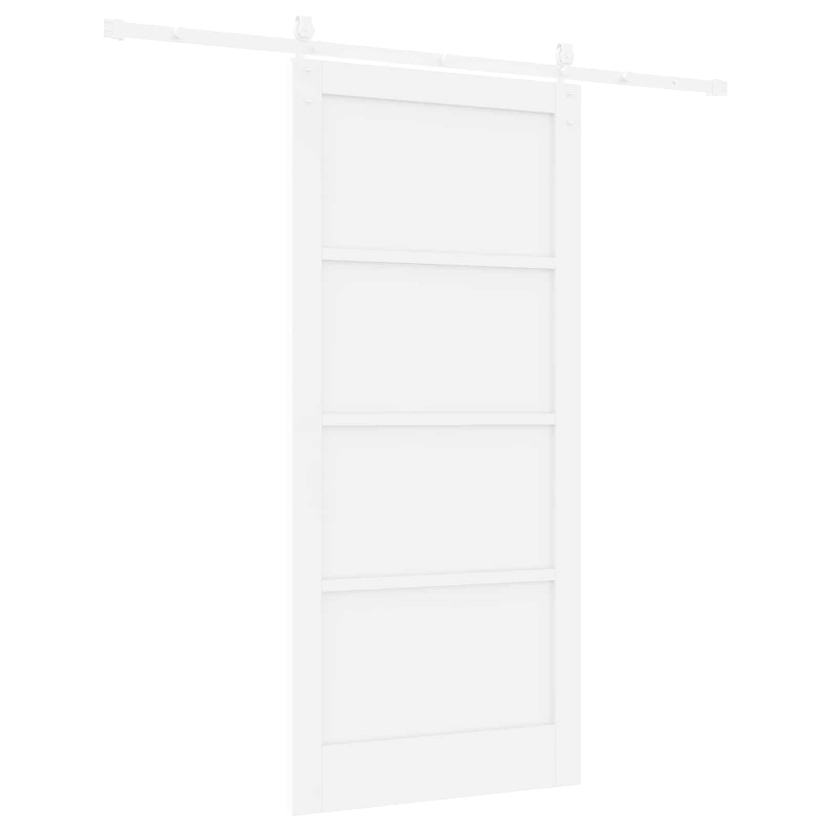 Συρόμενη Πόρτα ORKDAL 93 x 202 cm Επεξεργασμένο Ξύλο Λευκό - Pakobazaar