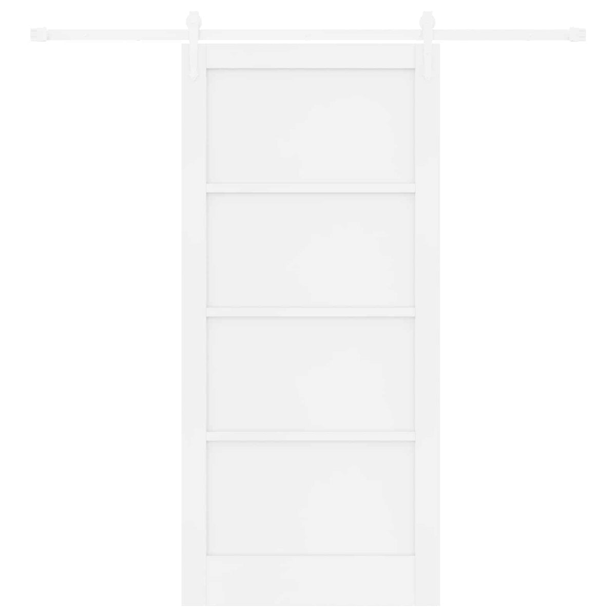 Συρόμενη Πόρτα ORKDAL 93 x 202 cm Επεξεργασμένο Ξύλο Λευκό - Pakobazaar