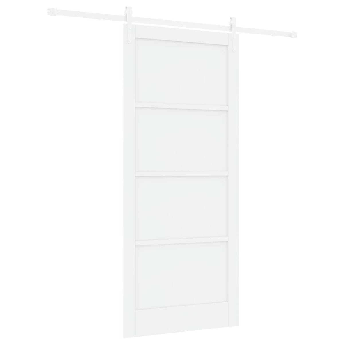 Συρόμενη Πόρτα ORKDAL 93 x 211 cm Επεξεργασμένο Ξύλο Λευκό - Pakobazaar