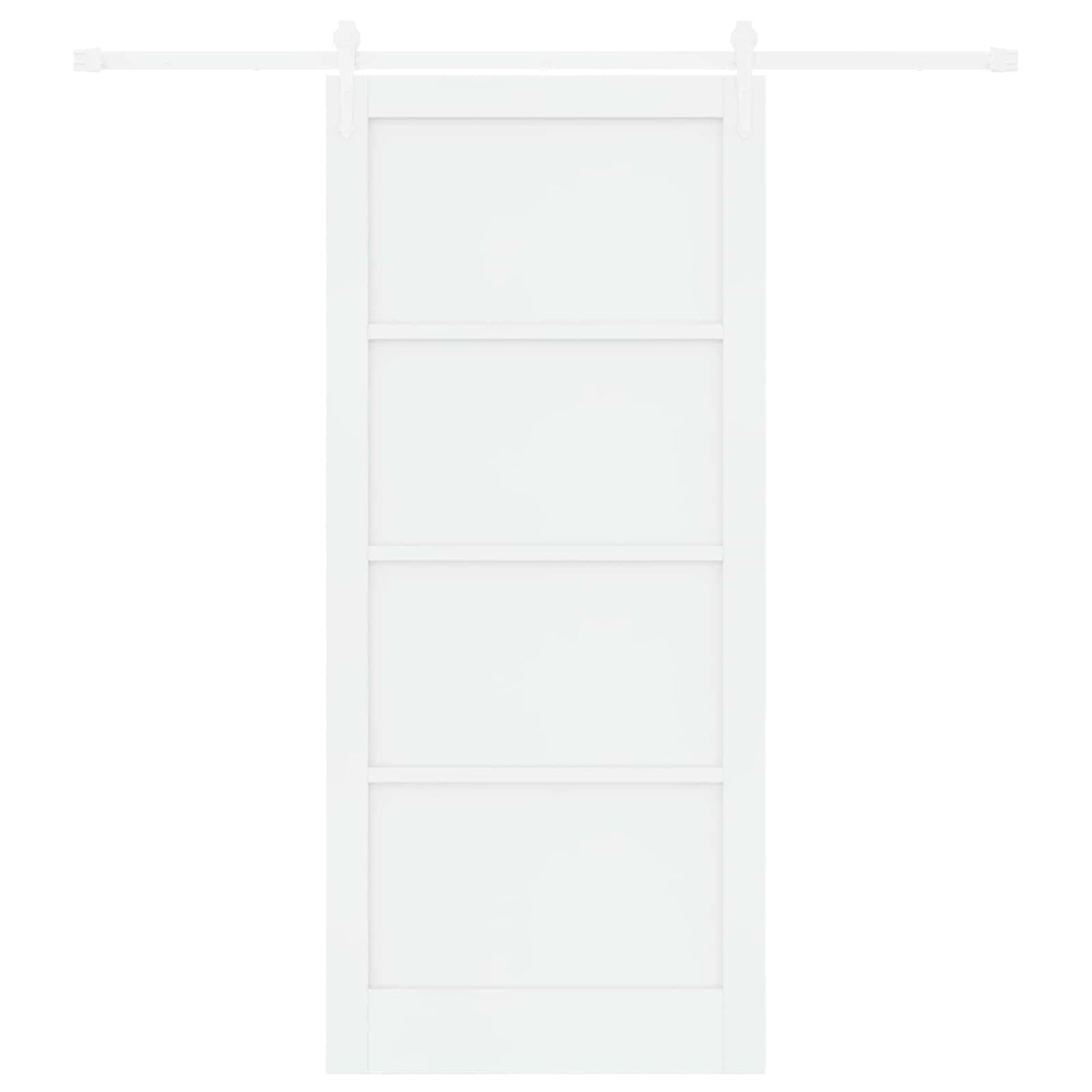 Συρόμενη Πόρτα ORKDAL 93 x 211 cm Επεξεργασμένο Ξύλο Λευκό - Pakobazaar