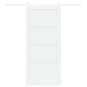 Συρόμενη Πόρτα ORKDAL 93 x 211 cm Επεξεργασμένο Ξύλο Λευκό - Pakobazaar