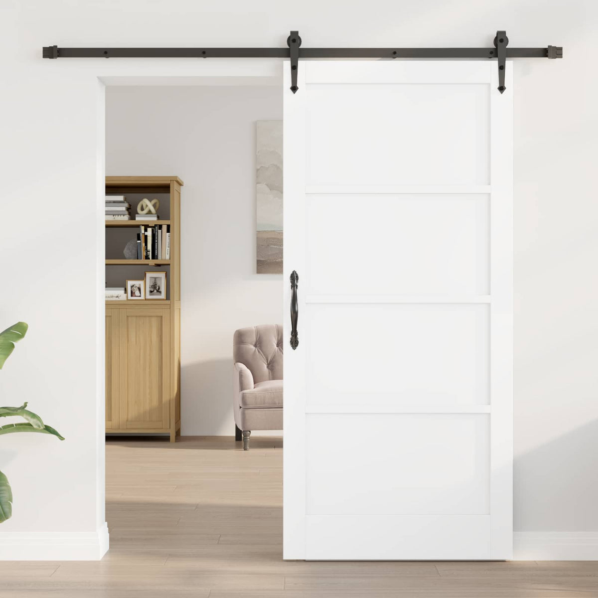 Συρόμενη Πόρτα ORKDAL 93 x 202 cm Επεξεργασμένο Ξύλο - Pakobazaar