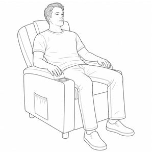 Ανακλινόμενη πολυθρόνα Κόκκινο 75 x 95 x 106 εκ. Ύφασμα